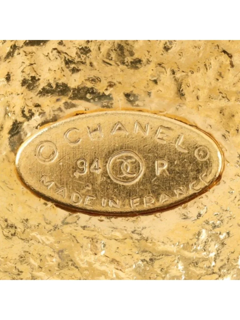 Chanel CC Logo Vintage Gold Plated Necklace